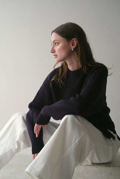 【10月29日(水)12:00〜 受注予約開始】サイドファスナーエンボスニット|SIDE ZIPPER EMBOSSED KNIT