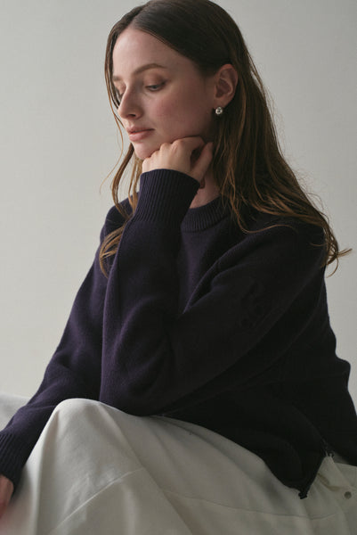 【10月29日(水)12:00〜 受注予約開始】サイドファスナーエンボスニット|SIDE ZIPPER EMBOSSED KNIT