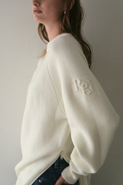 【10月29日(水)12:00〜 受注予約開始】サイドファスナーエンボスニット|SIDE ZIPPER EMBOSSED KNIT