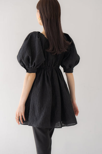 パフスリーブジャガードブラウス｜PUFF SLEEVE JACQUARD BLOUSE