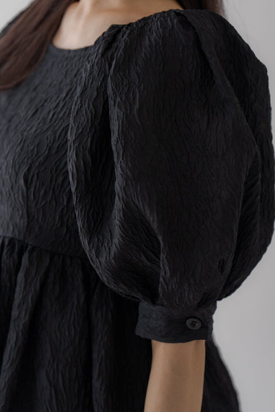 パフスリーブジャガードブラウス|PUFF SLEEVE JACQUARD BLOUSE