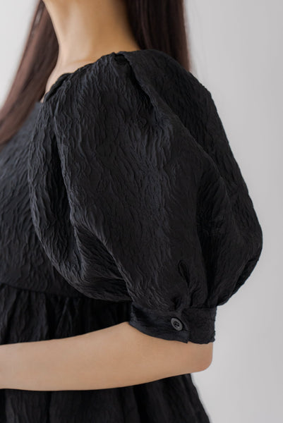 パフスリーブジャガードブラウス|PUFF SLEEVE JACQUARD BLOUSE