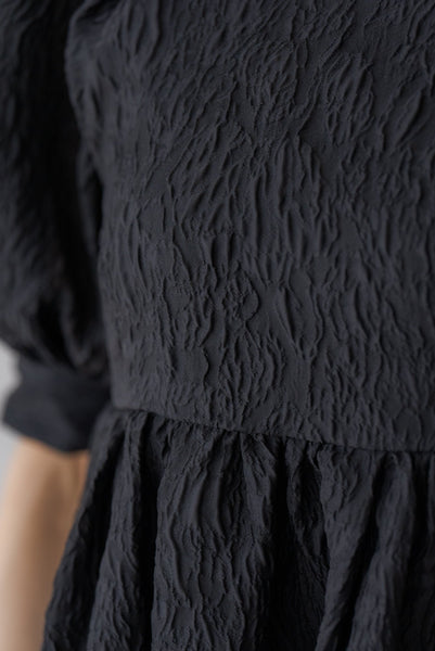 パフスリーブジャガードブラウス|PUFF SLEEVE JACQUARD BLOUSE