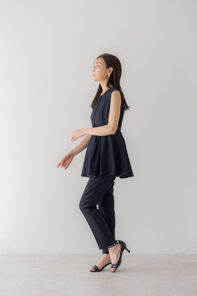 プリーツペプラムトップス|PLEATS PEPLUM TOPS