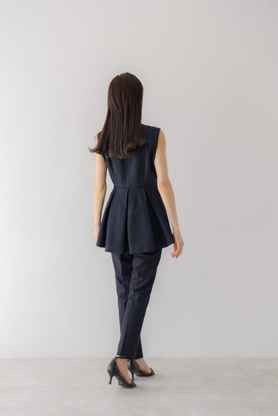 プリーツペプラムトップス|PLEATS PEPLUM TOPS