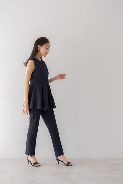 プリーツペプラムトップス|PLEATS PEPLUM TOPS