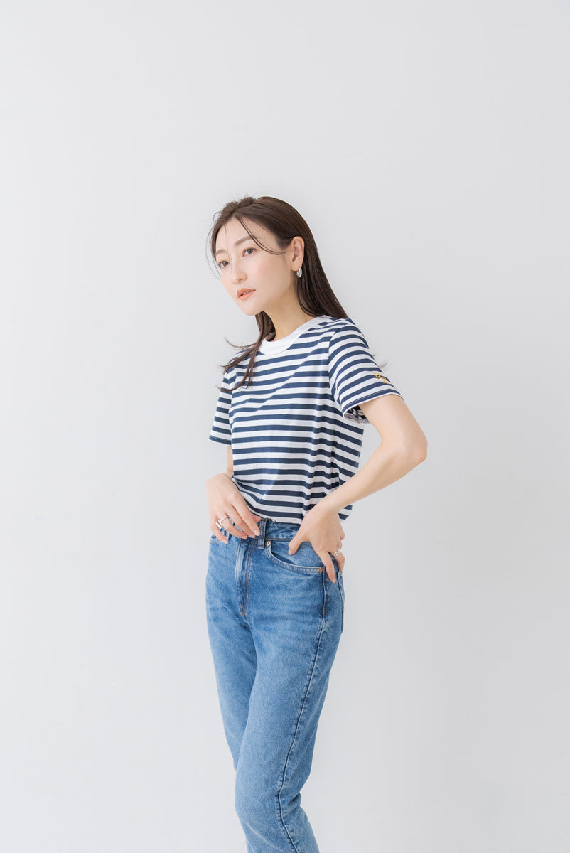 regleam リグリーム ロゴ入りTシャツ　ボーダー Rglロゴ入りボーダーTシャツ｜RgL LOGO BORDER SHORT SLEEVE TEEの通販
