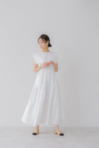 襟付き ティアードワンピース|COLLARED TIERED ONE PIECE