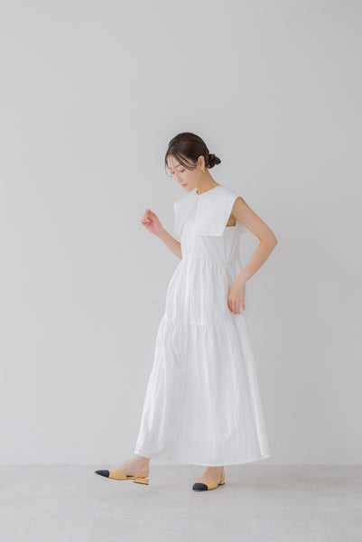襟付き ティアードワンピース|COLLARED TIERED ONE PIECE