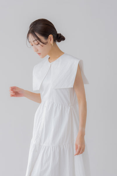 襟付き ティアードワンピース|COLLARED TIERED ONE PIECE