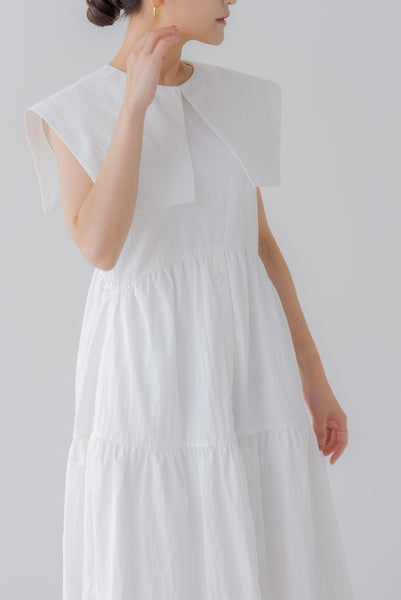 襟付き ティアードワンピース|COLLARED TIERED ONE PIECE