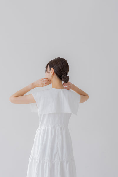 襟付き ティアードワンピース|COLLARED TIERED ONE PIECE