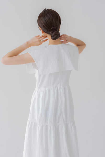 襟付き ティアードワンピース|COLLARED TIERED ONE PIECE