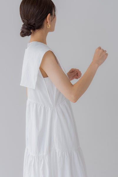 襟付き ティアードワンピース|COLLARED TIERED ONE PIECE