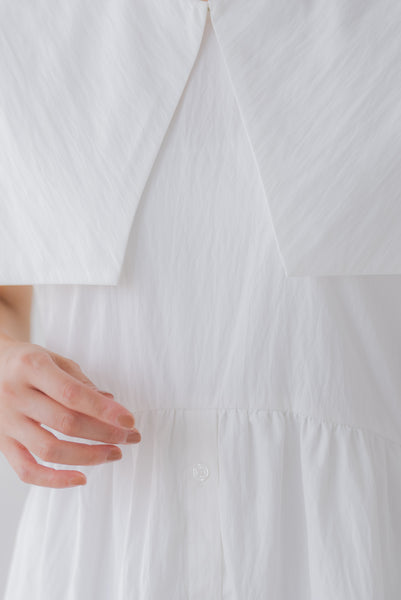 襟付き ティアードワンピース|COLLARED TIERED ONE PIECE