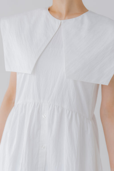 襟付き ティアードワンピース|COLLARED TIERED ONE PIECE