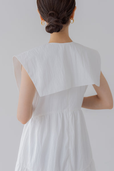 襟付き ティアードワンピース|COLLARED TIERED ONE PIECE