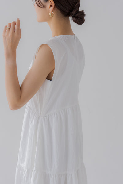 襟付き ティアードワンピース|COLLARED TIERED ONE PIECE