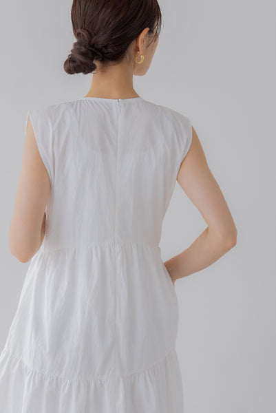 襟付き ティアードワンピース|COLLARED TIERED ONE PIECE