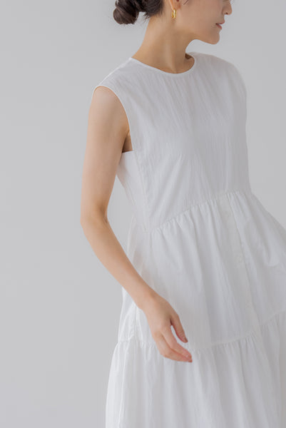 襟付き ティアードワンピース|COLLARED TIERED ONE PIECE