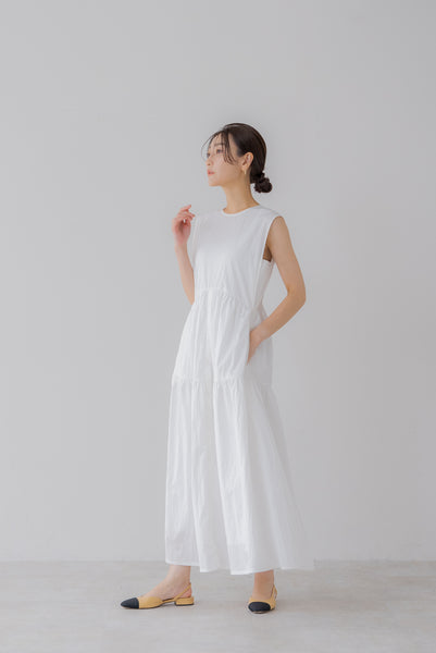 襟付き ティアードワンピース|COLLARED TIERED ONE PIECE