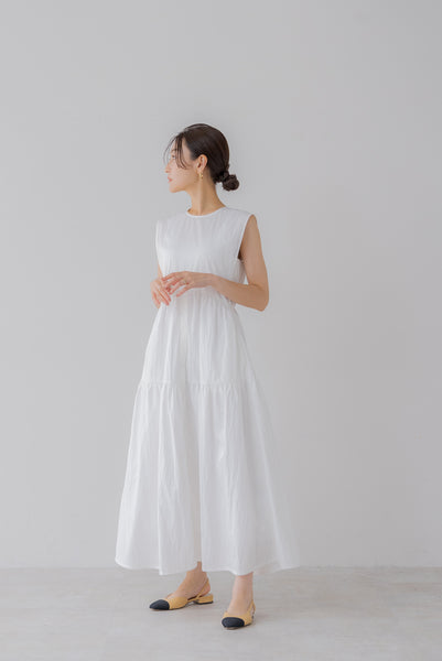 襟付き ティアードワンピース|COLLARED TIERED ONE PIECE