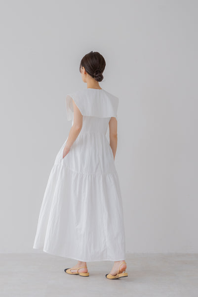 襟付き ティアードワンピース|COLLARED TIERED ONE PIECE