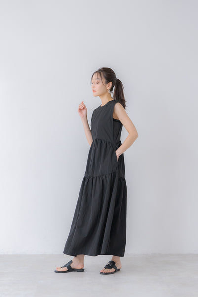 襟付き ティアードワンピース|COLLARED TIERED ONE PIECE