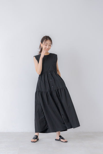 襟付き ティアードワンピース|COLLARED TIERED ONE PIECE