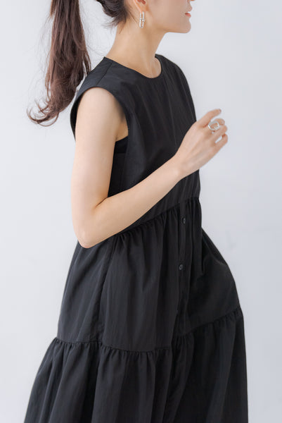 襟付き ティアードワンピース|COLLARED TIERED ONE PIECE