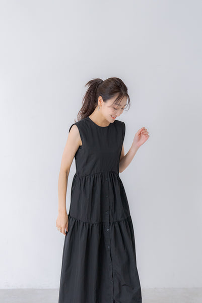襟付き ティアードワンピース|COLLARED TIERED ONE PIECE