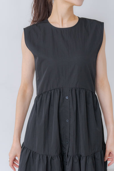 襟付き ティアードワンピース|COLLARED TIERED ONE PIECE