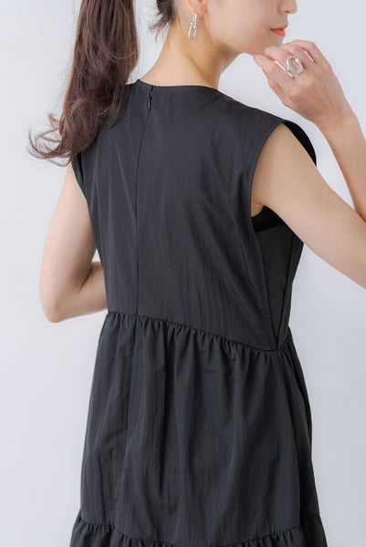 襟付き ティアードワンピース|COLLARED TIERED ONE PIECE