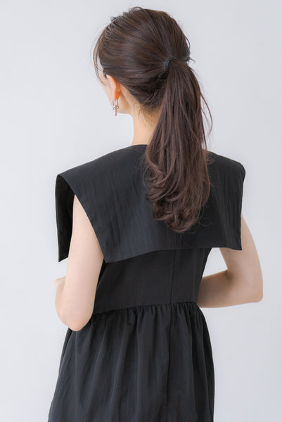 襟付き ティアードワンピース|COLLARED TIERED ONE PIECE