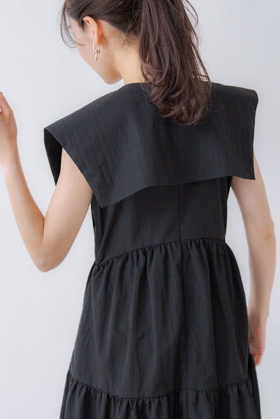 襟付き ティアードワンピース|COLLARED TIERED ONE PIECE