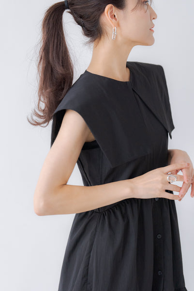 襟付き ティアードワンピース|COLLARED TIERED ONE PIECE