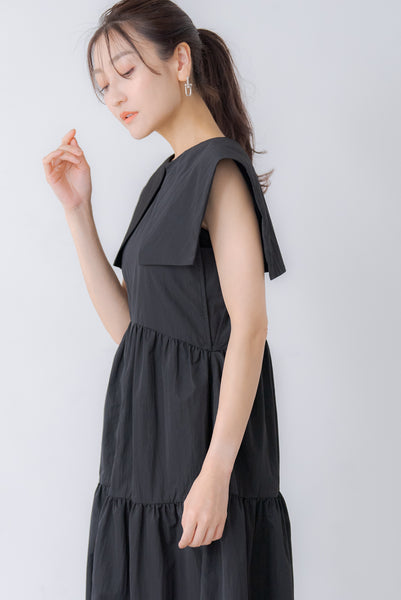 襟付き ティアードワンピース|COLLARED TIERED ONE PIECE