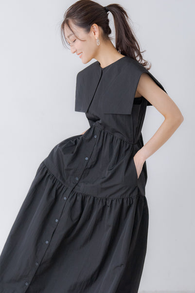 襟付き ティアードワンピース|COLLARED TIERED ONE PIECE