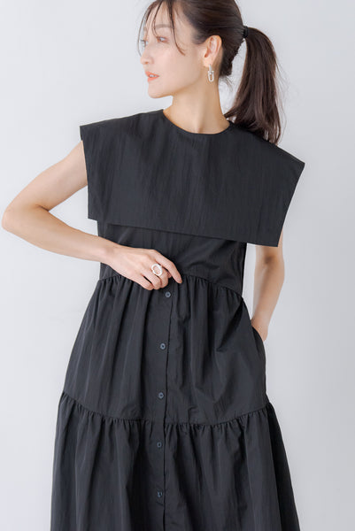 襟付き ティアードワンピース|COLLARED TIERED ONE PIECE