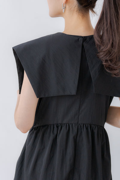 襟付き ティアードワンピース|COLLARED TIERED ONE PIECE
