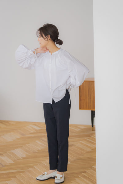 SLEEVE RIBBON BLOUSE