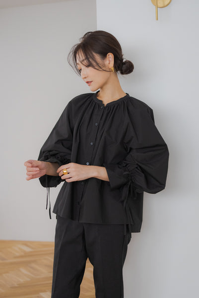 SLEEVE RIBBON BLOUSE