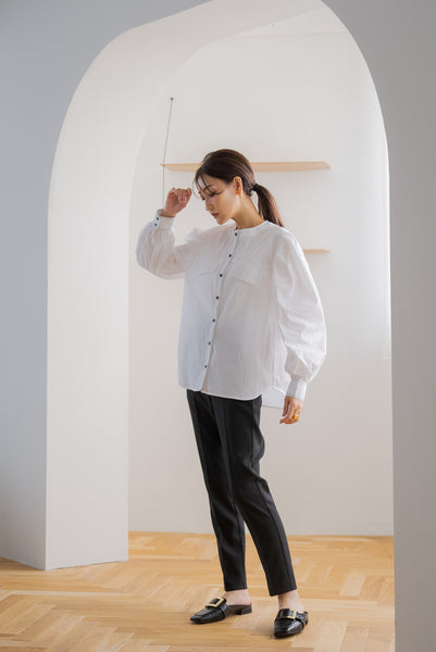 STITCH PUFF BLOUSE