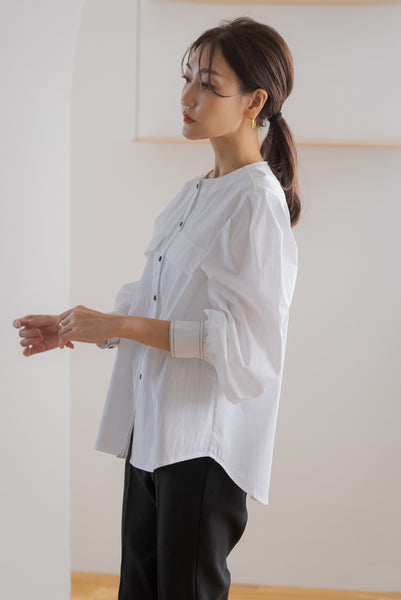 STITCH PUFF BLOUSE