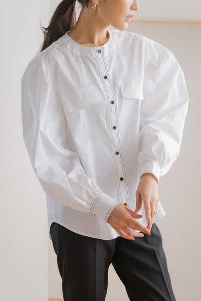 STITCH PUFF BLOUSE