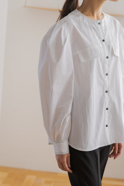 STITCH PUFF BLOUSE