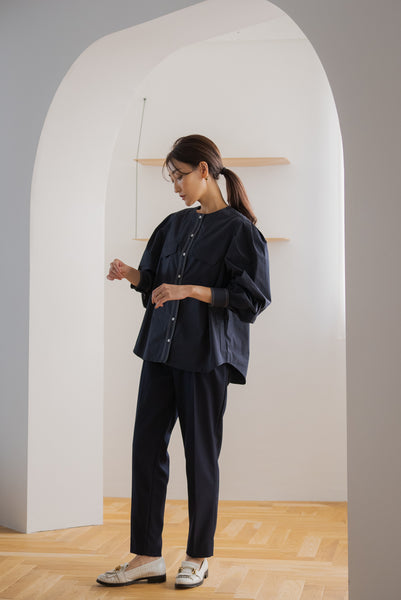 STITCH PUFF BLOUSE