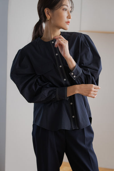 STITCH PUFF BLOUSE