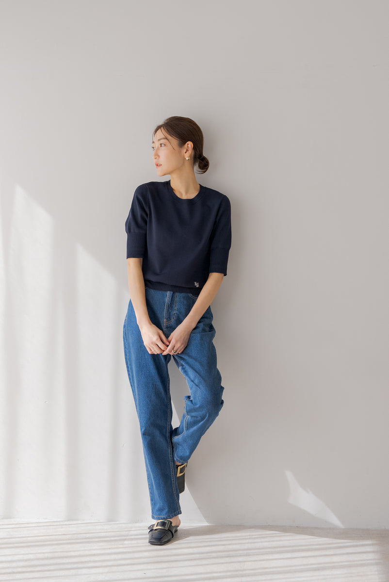 ロゴ入り半袖ニット｜LOGO SHORT SLEEVE KNITの通販｜regleam