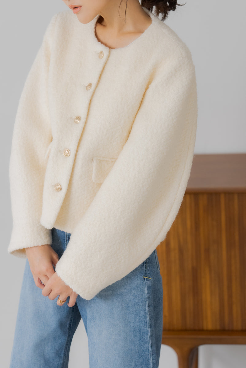 ブークレボタンジャケット｜BOUCLE BUTTON JACKETの通販｜regleam